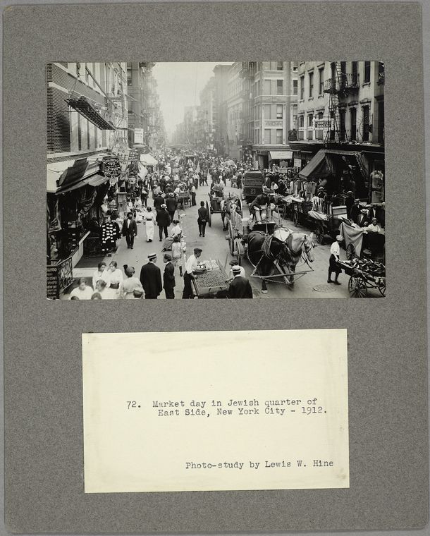 Market Day in Jewish Quarter of East Side NY 1912