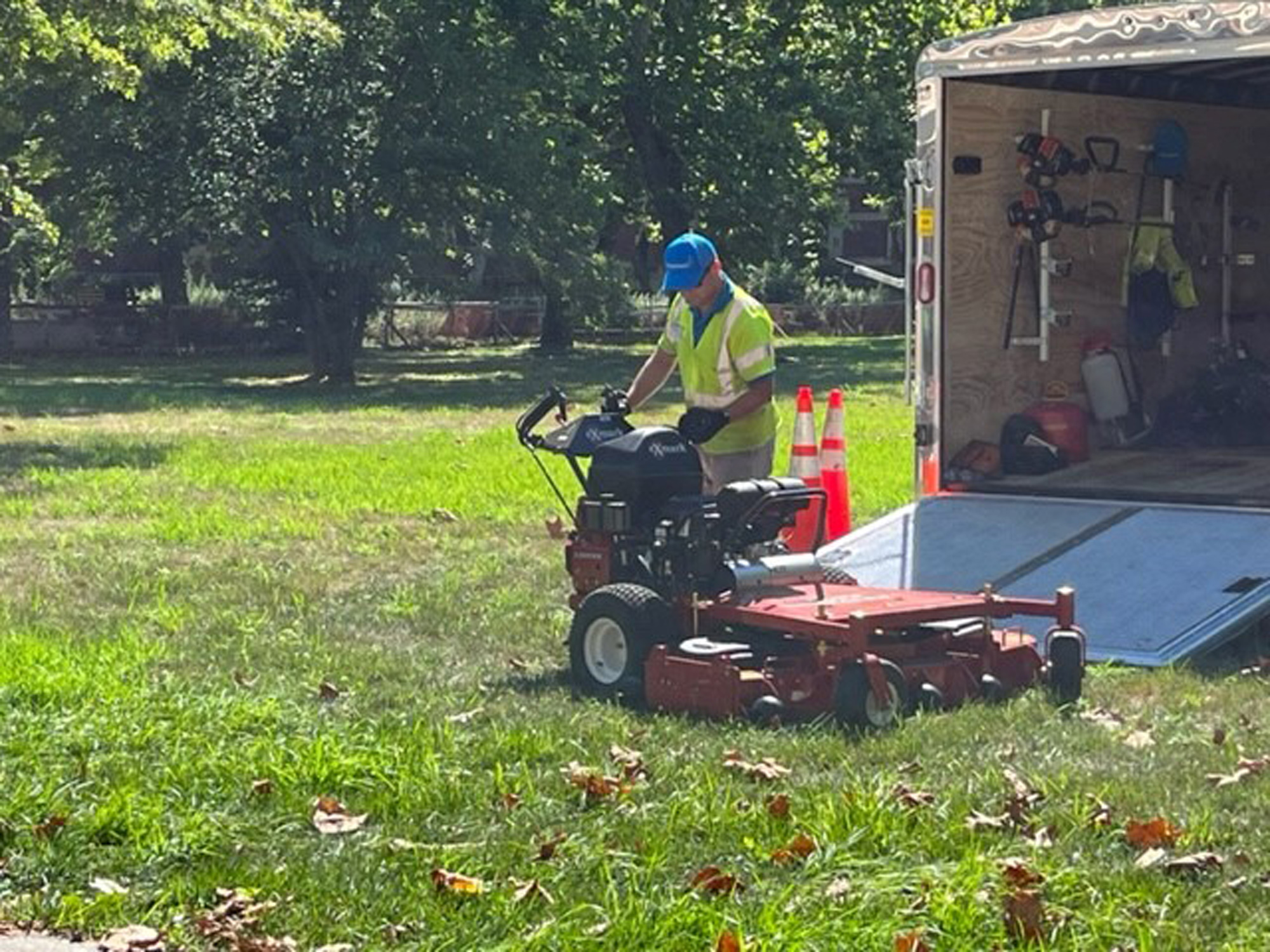 3 workerandmower